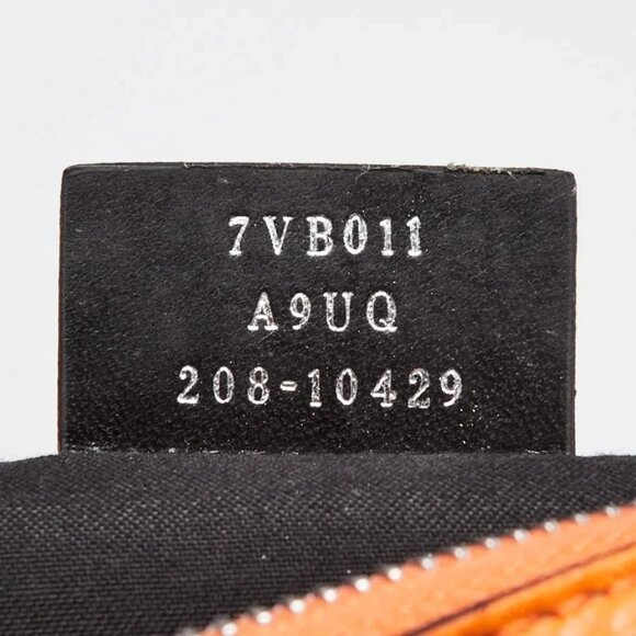 Fendi Orange Pebbled Leather Monster Eyes Belt Bag - 7VB011 - Picture 9 of 10